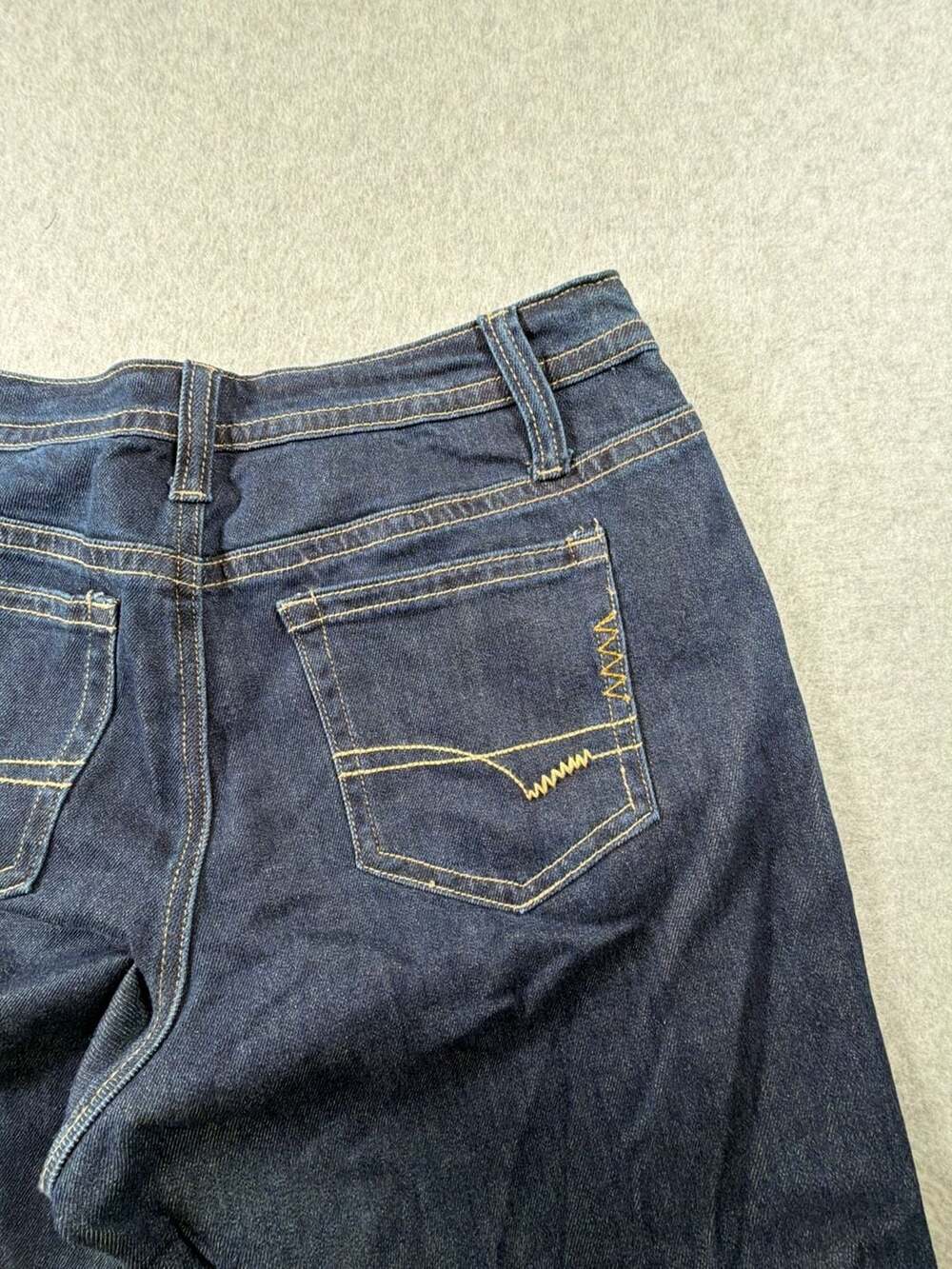 Flamingals Dark Wash High Rise Wide Leg Denim Jeans - Picture 9 of 11